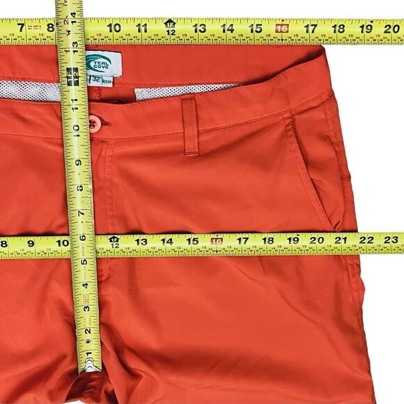 Teal Cove Swim Surf Orange Men’s Shorts Stretch Hybrid Zip Sz 32 - Picture 7 of 9